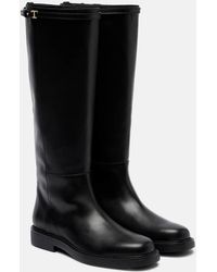 Tod's - Leather Knee-High Boots - Lyst