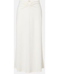 Johanna Ortiz - Gathered Midi Skirt - Lyst