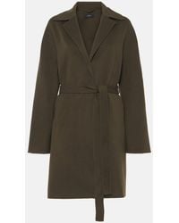 JOSEPH - Light Double Face Cranwood Wool And Silk Coat - Lyst