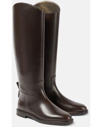 Brunello Cucinelli - Stiefel Aus Leder - Lyst