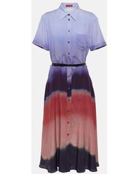 Altuzarra - Kiera Printed Silk Shirt Dress - Lyst
