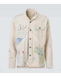 Greg Lauren - Painter Printed Cotton Jacket - Lyst