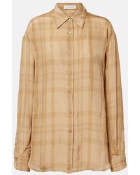 Frankie Shop - Peri Checked Twill Shirt - Lyst