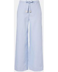 Max Mara - Amedea Linen Wide-Leg Pants - Lyst