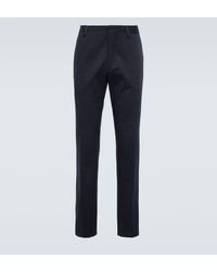Etro - Floral Cotton Jacquard Chinos - Lyst