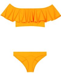 Lisa Marie Fernandez Bikini Mira Flounce mit Volants - Mehrfarbig