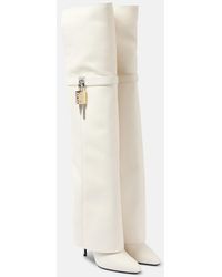 Givenchy - Shark Lock Stiletto Over-The-Knee Boots - Lyst