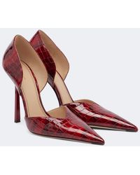 Victoria Beckham - Victoria Croc-Effect Leather Pumps - Lyst