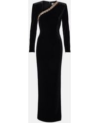 Roland Mouret - Velvet Midi Skirt - Lyst