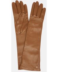Max Mara - Handschuhe Afidee Aus Leder - Lyst