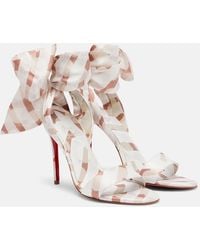 Christian Louboutin - Miss Z 100 Satin Sandal - Lyst