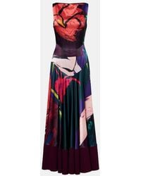 ROKSANDA - Munir Printed Silk Satin Gown - Lyst