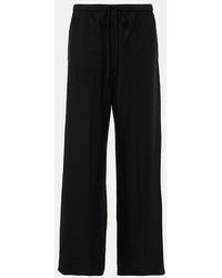 TOTEME - Lyocell And Linen Wide-Leg Pants - Lyst