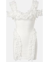 Self-Portrait - X Christopher Kane Lace-Trimmed Minidress - Lyst