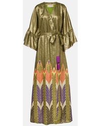 Valentino - Printed Silk-Blend Gown - Lyst