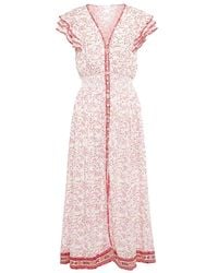 Poupette - Abito Midi Della Con Stampa Floreale - Lyst