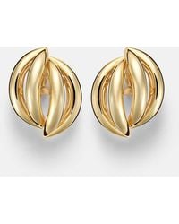 Jennifer Fisher - Abstract Line-Plated Clip-On Earrings - Lyst