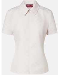 Gucci - Camicia Con Stampa Gg - Lyst