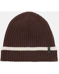 Brunello Cucinelli - Monili Ribbed-Knit Cashmere Beanie - Lyst