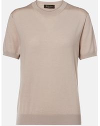 Loro Piana - Sottile Wool, Silk And Cashmere Sweater - Lyst