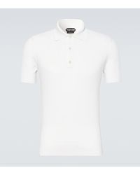 Tom Ford - Silk And Cotton Polo Shirt - Lyst