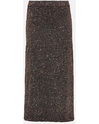 Altuzarra - Milos Metallic Knit Maxi Skirt - Lyst