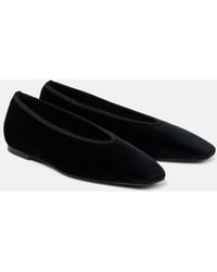 TOTEME - Ballerinas Aus Veloursleder - Lyst