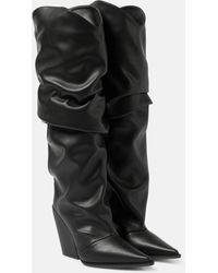 Alexandre Vauthier - Faux Leather Knee-high Boots - Lyst