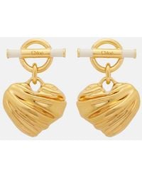 Chloé - Heart Drop Earrings - Lyst