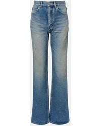 Saint Laurent - 70's High-Rise Wide-Leg Jeans - Lyst