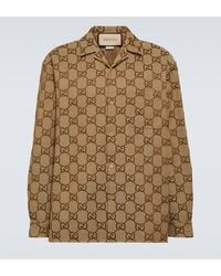 Gucci - Maxi GG Canvas Shirt - Lyst
