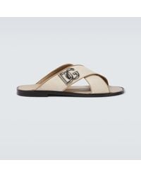 Dolce & Gabbana - Salt&Pepper Nappa Sandal - Lyst