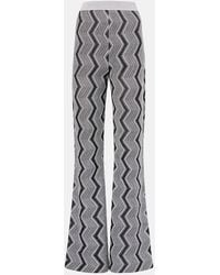 Missoni - Zig Zag Lame Wide-Leg Pants - Lyst