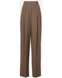 Loro Piana - Linen Wide-Leg Pants - Lyst