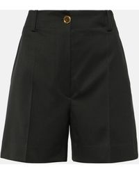 Patou - Mid-rise Wool-blend Bermuda Shorts - Lyst