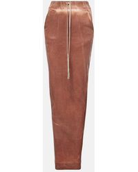 Rick Owens - Denim Maxi Skirt - Lyst