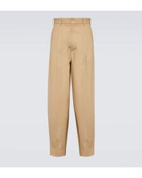 Loewe - Paula's Ibiza pantalones anchos en sarga de algodon - Lyst