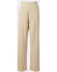 Extreme Cashmere - N°479 Runaway Cashmere-Blend Straight Pants - Lyst
