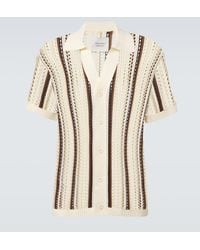 Frescobol Carioca - Pinto Crochet Striped Cotton Shirt - Lyst