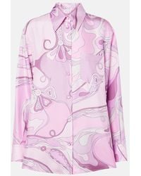 PUCCI - Hemd Mit Orchidee-Print - Lyst