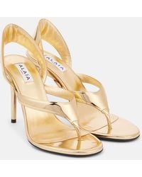 Alaïa - Infradito Heeled Sandals - Lyst
