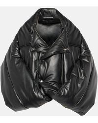 Junya Watanabe - Bomberjacke Aus Lederimitat - Lyst