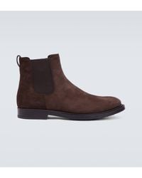 Tod's - Suede Ankle Boots - Lyst