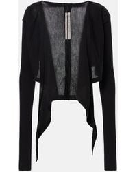 Rick Owens - Cropped Virgin Wool Sweater - Lyst