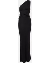 STAUD - Vestido Largo Zenith De Jersey Fruncido - Lyst