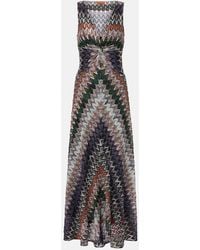 Missoni - Zigzag Lame Maxi Dress - Lyst