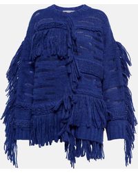 Stella McCartney Pullover aus einem Alpakawollgemisch - Blau