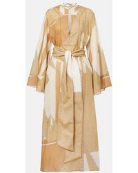Johanna Ortiz - Aqua Cruiser Cotton Voile Kaftan - Lyst