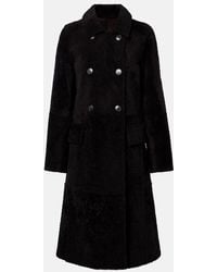 Yves Salomon - Double-Breasted Shearling Coat - Lyst