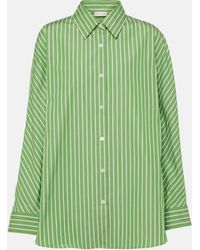 Dries Van Noten - Striped Cotton Poplin Shirt - Lyst